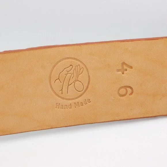 Los Altos Python Skin Cowboy Belt | Rustic Cognac |Oval Python Buckle | EUC | 46 - Picture 6 of 11